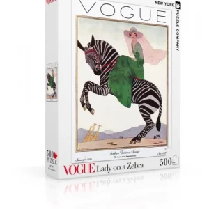 New York Puzzle Company Puzzel Lady on a Zebra - 500 stukjes