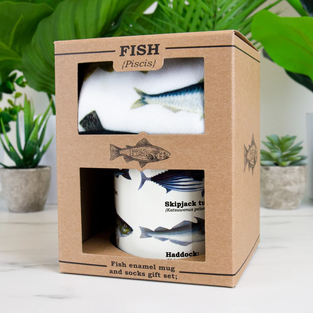 Gift Republic Mok & Sokken - Fish - Afbeelding 6