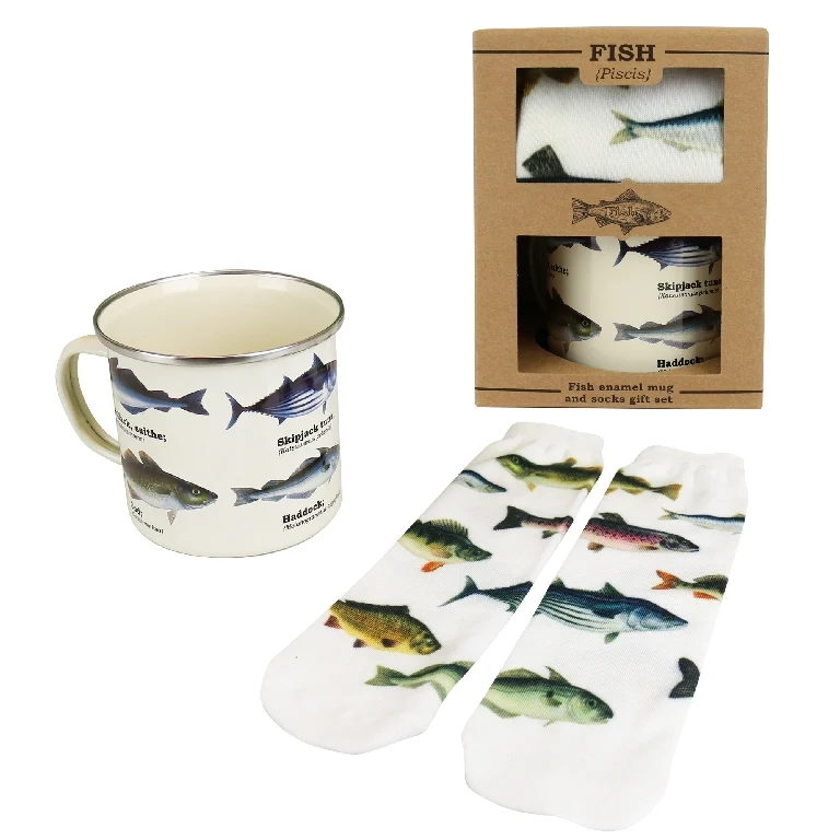 Gift Republic Mok & Sokken - Fish - Afbeelding 2