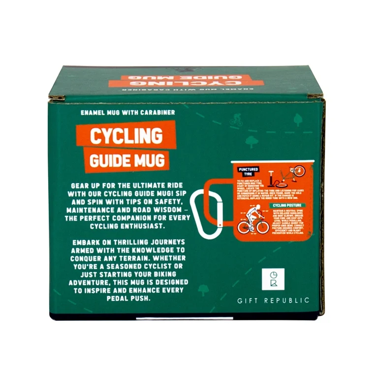 Gift Republic Mok emaille - Enamel Mug - Cycling Guide - Afbeelding 6