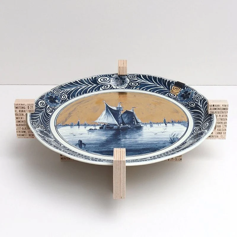Schip goud | Delfts Blauw 2.0 - Afbeelding 4