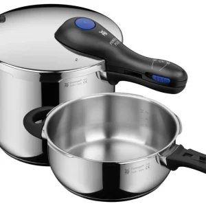 WMF Perfect Plus Snelkookpan set 3Ltr +6.5Ltr stapelbaar