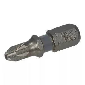 DYNAPLUS SCHROEFBIT 25MM PZ-2 GRIJS 10 stuks