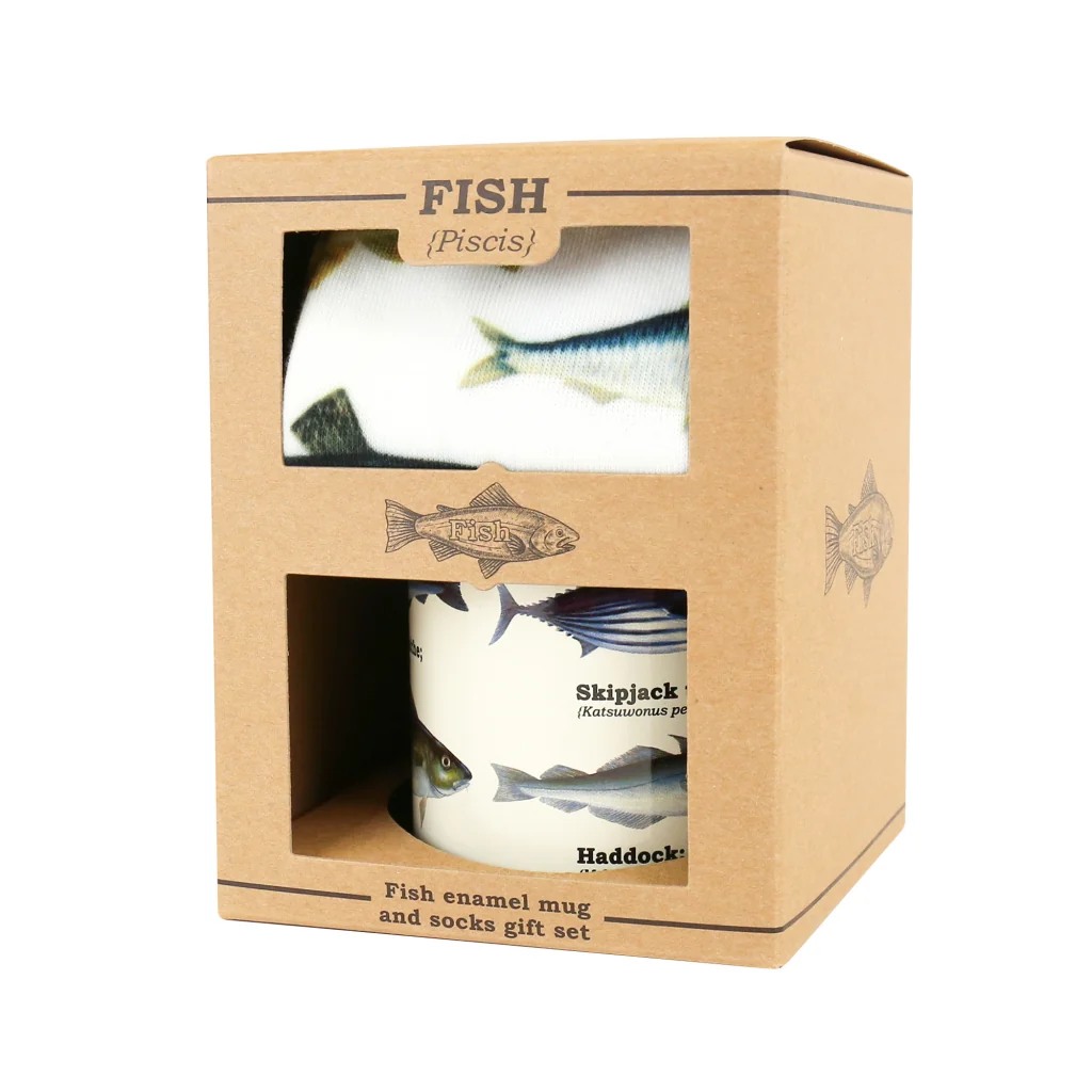 Gift Republic Mok & Sokken - Fish - Afbeelding 4