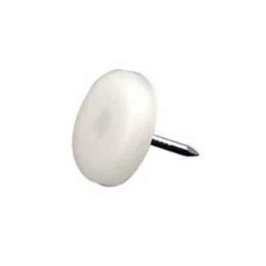 Glijnagel, kunststof wit diameter 25 mm per 4 stuks