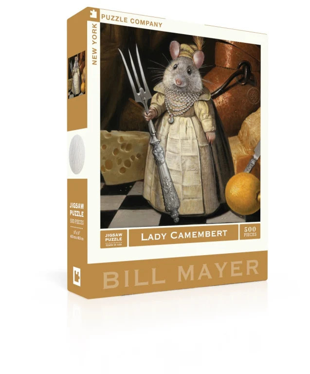 New York Puzzle Company Puzzel Lady Camembert - 500 stukjes - Afbeelding 2
