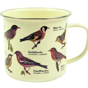 Gift Republic Mok emaille - Enamel Mug - Garden Birds