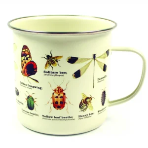 Gift Republic Mok emaille - Enamel Mug - Insects