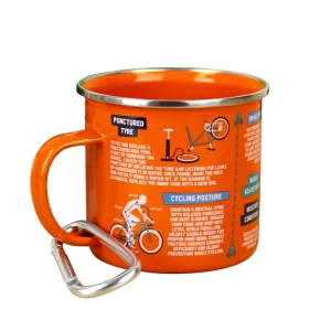 Gift Republic Mok emaille - Enamel Mug - Cycling Guide